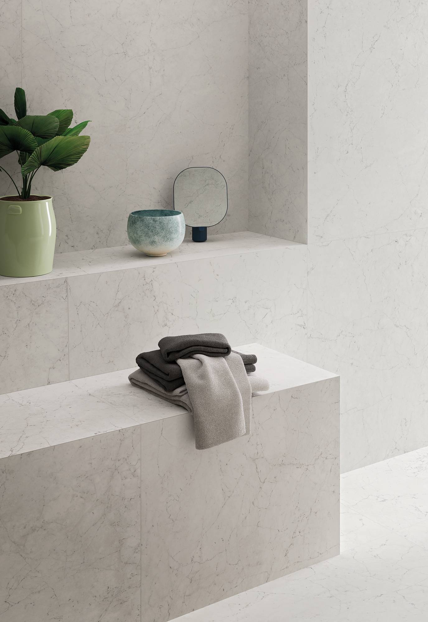Aries Granitkeramik Mosaik Vit 5x5 (30x30 cm)