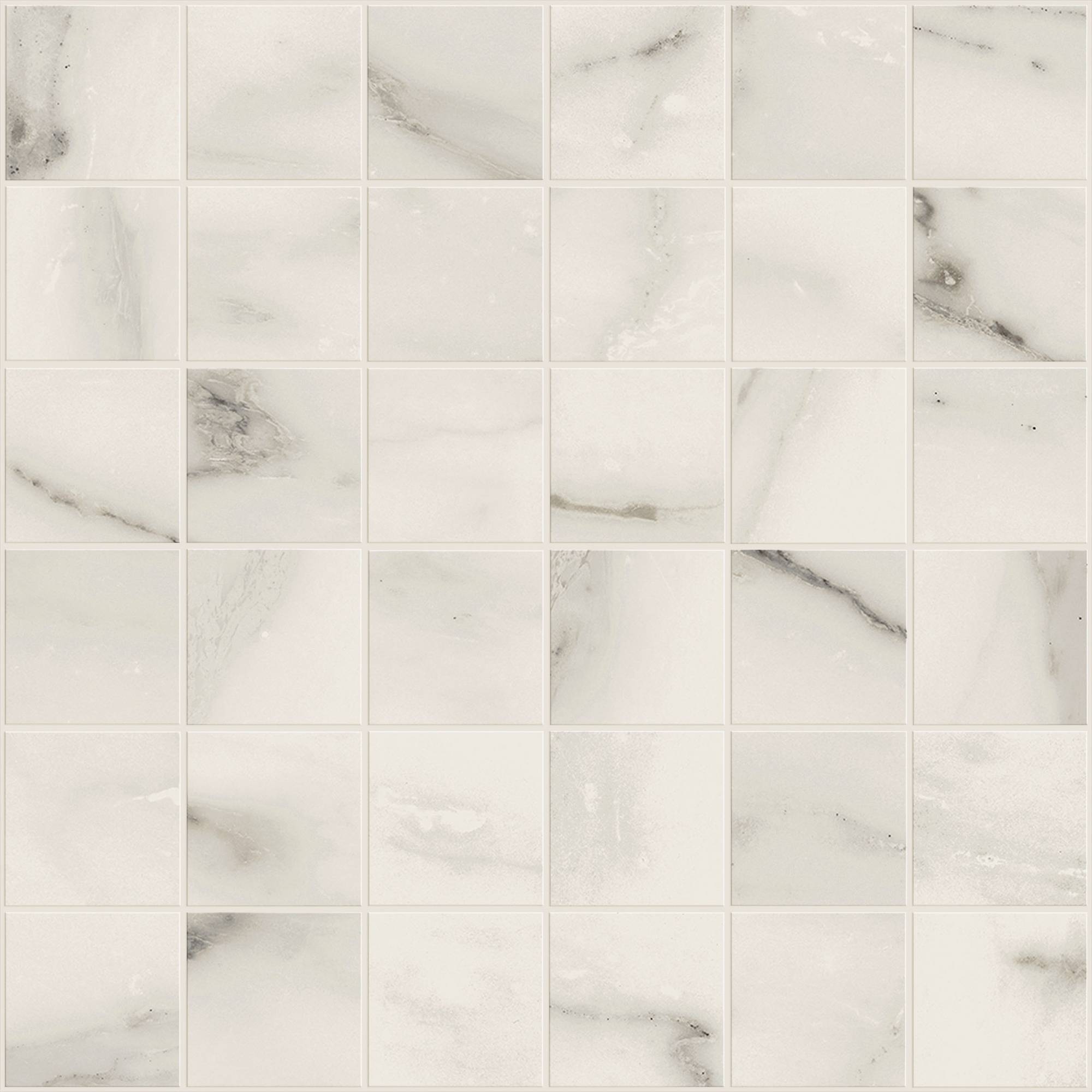 Hydra Granitkeramik Mosaik Silvermatt 5x5 (30x30 cm)