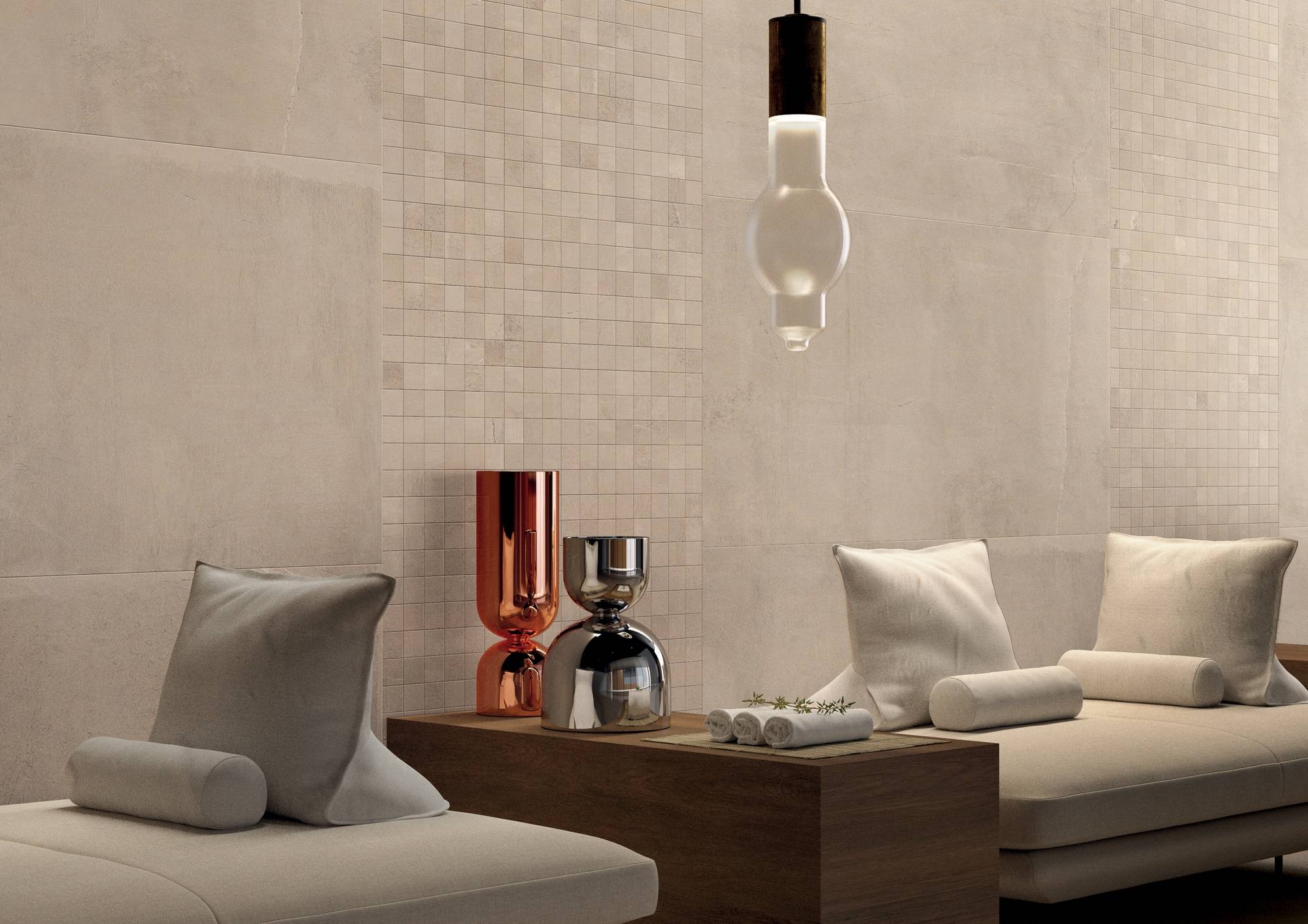 Lynx Granitkeramik Mosaik Benvit 5x5 (30x30 cm)